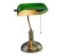 Lampe de banquier avec abat-jour - lampe de table rétro lampe de bureau lampe de bibliothèque Lampe vintage de banquier au décor des années 1920
