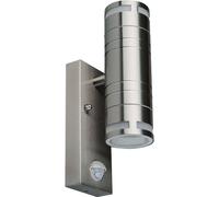 V-TAC Lampe murale d'extérieur - UP - Down - Fixations murales - Support GU10 - IP44 - Acier inoxydable