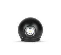 Applique murale V-TAC LED 6W noire ronde IP65 3000K