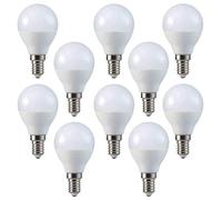 V-TAC LED 3 W P45 ampoules balle de golf - Lot de 10 - E14/SES/petit culot à vis Edison - Blanc Froid 6400 K/250 lumens/plastique Finition/25 W Ampoule à incandescence équivalent