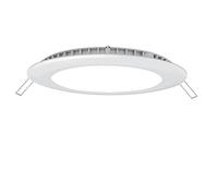 V-TAC LED Premium Panel - Downlight à encastrer au plafond, blanc chaud, 18W, 3000K, avec pilote et clips (Installation facile) Taille de coupe à 225mm