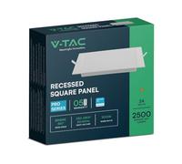 V-TAC Mini panneau LED - Samsung - Rétroéclairage - IP20 - Blanc - 24 W - 2500 lumens - 3000 K