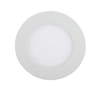 Spot encastrable LED plat Panneau encastrable LED rond Spot encastrable au plafond Plafonnier LED blanc, aluminium, 18W 1400lm blanc neutre, D 22,5 cm