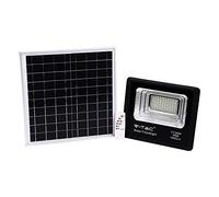 V-TAC Phare LED avec télécommande et panneau solaire 20 W, 6000 K, blanc froid