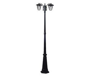 V-TAC Piquet de jardin extérieur VT-739-2 têtes - lampadaire classique - 199 cm - douille E27 - Aluminium