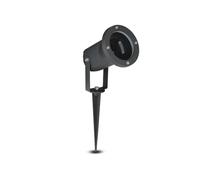 V-TAC Lampe piquet de jardin VT-769 orientable aluminium noir GU10 35 W IP44 9,5x33,5 cm
