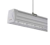 V-TAC Plafonnier LED linéaire Master 50 W 150 cm double lentille symétrique 4000 K IP20 dimmable