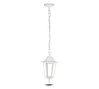 V-TAC Plafonnier noir mat de style industriel rustique E27 -- Aluminium avec panneaux de verre Lanterne d'extérieur IP45