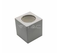 V-TAC Porte-spot LED Montage au plafond carré GU10 et GU5.3 (MR16) Corps en plâtre blanc