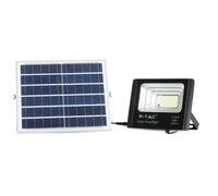 V-TAC Projecteur solaire LED IP65 16W noir, télécommande, minuterie VT-40W 4000K 1050lm