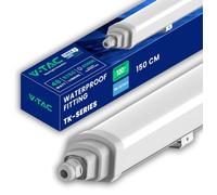 V-TAC Réglette LED Étanche 150 CM - [CREE LED - TK-SERIES] - 48W - Haute Luminosité - Plafonnier Lampe Rectangulaire 5760 Lumen IP65 pour Plafond, Garage, Entrepôt - Connectable - Blanc Froid 6500K
