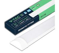 V-TAC Réglette LED Linéaire 60 cm - 20W - Chip Samsung - Haute Luminosité - Plafonnier Lampe Rectangulaire 2400 Lumen IP20 pour Plafond, Garage, Magasin - Tube Led - Lumière 6500K Blanc Froid