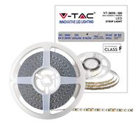 V-TAC Ruban LED bobine de 10 mètres 7,5 W au mètre ruban lumineux SMD 2835 Couleur de la lumière blanche froide 6500 K d'intérieur avec bande adhésive, alimentée par 24 V.