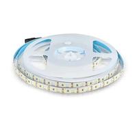 V-TAC Ruban LED bobine de 5 mètres 20 W au mètre ruban lumineux SMD 5730 Couleur de la lumière blanche naturelle 4000 K d'intérieur avec bande adhésive, alimenté à 12 V.
