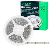 V-TAC Ruban LED Extérieur Étanche IP65-5 Mètres - SMD 5050 - Bande à LED Lumineuse 4000K Blanc Neutre - Ruban LED d'Extérieur avec Bande Adhésive et Flexible pour Jardin, Terrasse, Maison - 12V