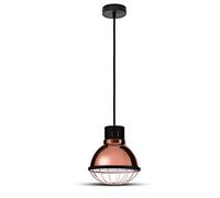 V-TAC SKU.3709 Suspension Ampoule E27 CUIVRE VT-8255, Plastique,et Autre materiaux, Brillant, Profondeur : 1000 mm