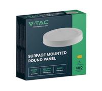 V-tac Surface Mount LED Panel Backlit 6W 3000K VT-60006-RD - 7870