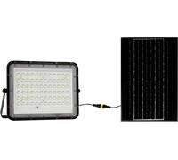 V-TAC VT-120W 7826 Projecteur d'éclairage LED, Panneau solaire 15 W blanc neutre noir
