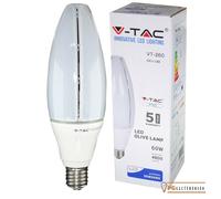 V-TAC VT-260 Pro LAMPADINA LED OLIVE E40 60W 6500K - SKU 188