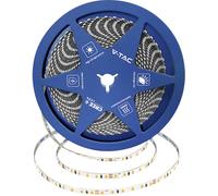 V-TAC VT-2835 240806 Ruban LED CEE: F (A - G) avec câble à extrémités ouvertes 24 V 10 m blanc chaud 10 m