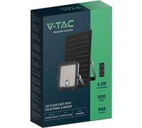 V-TAC VT-411CCT 23756 LED floodlight, Solar panel 10 W