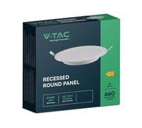 V-TAC Spot encastré LED VT-61006 6W rond 3000K 660 lm blanc