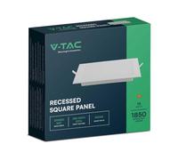 V-TAC VT-61018 Mini panneau led 18W panneau encastré carré 100lm/w lumière blanc chaud 3000K - 10486