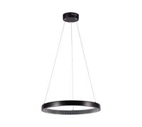 V-TAC VT-7823 Lampadario LED Circulaire 19W à Suspension Noir IP20 T]