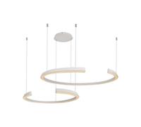 Suspension Lampe à suspendre Plafonnier Métal Blanc TRIAC Dimmable LED H 118 cm