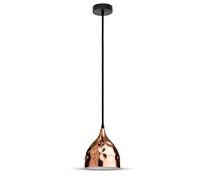 Lampe à pendule vintage suspendue couloir plafond projecteur finition marteau lumière optique or rose V-TAC 3714