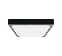 V-TAC VT-8630 Plafonnier LED - 30W - Noir - 6500K - Carré - Adapté à la salle de bain