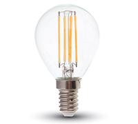 V-TAC VT DE 1996 a + blanc neutre - 4 W E14 Lampe LED (A +, blanc neutre, transparent, verre, ce, EMC)