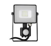 Projecteur LED 10W V-TAC Samsung détecteur noir 4000K