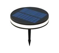 V-TAC VT1146 Lampe LED Solaire De Jardin Sur Piquet 2W Extérieur Noir IP44