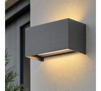 V-Tac Wandleuchte Extérieure Façade Lampe de Jardin Gris Up Down LED 20 cm