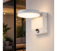 V-Tac Wandleuchte Extérieure IP65 LED avec Détecteur Mouvement, Blanc, 17 W