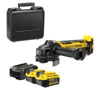 V20 Meuleuse d'Angle 125mm Brushless - Lithium 18V - 2 Batteries 4Ah STANLEY FATMAX - SFMCG700M2K-QW