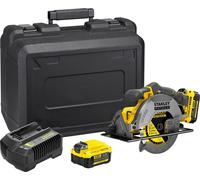 V20 Scie Circulaire 165mm - Lithium 18V - 2 Batteries 4Ah STANLEY FATMAX - SFMCS500M2K-QW