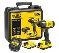Stanley FATMAX Visseuse à impacts V20 SFMCF800C2K-QW 165 Nm 18 V Lithium 2 batteries 1,5 Ah