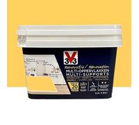V33 - 118145 - Peinture renovation multi-supports, Jaune tournesol satin 0,5L