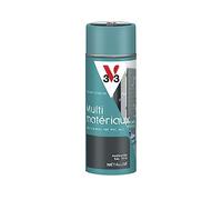 V33 Bombe Peinture Extérieure Multi-matériaux Anthracite Métallisé 400ml | Aérosol, Antirouille, Mobiliers, Fenêtres, Portails, Grilles, Séchage Rapide, Tendu Bon