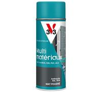 V33 Bombe Peinture Extérieure Multi-matériaux Anthracite Poudré 400ml | RAL 7016, Aérosol, Antirouille, Mobiliers, Fenêtres, Portails, Grilles, Séchage Rapide, Tendu Bon