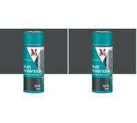 V33 Bombe Peinture Extérieure Multi-matériaux Anthracite Satin 400ml (Lot de 2)