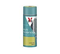 V33 Bombe Peinture Extérieure Multi-matériaux Lumière D'été Satin 400ml | Aérosol, Antirouille, Mobiliers, Fenêtres, Portails, Grilles, Séchage Rapide, Tendu Bon