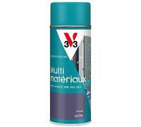 V33 Bombe Peinture Extérieure Multi-matériaux Prune Satin 400ml | Aérosol, Antirouille, Mobiliers, Fenêtres, Portails, Grilles, Séchage Rapide, Tendu Bon