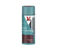 V33 Bombe Peinture Extérieure Multi-matériaux Rouge Basque Satin 400ml