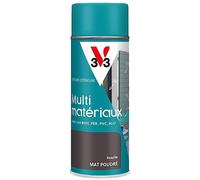V33 Bombe Peinture Extérieure Multi-matériaux Rouille Poudré 400ml | Aérosol, Antirouille, Mobiliers, Fenêtres, Portails, Grilles, Séchage Rapide, Tendu Bon
