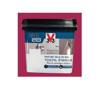 V33 Déco LAB Peinture Salle de bain 100% Etanche Cassis 0,75 L