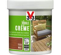 V33 Huile crème pour mobiliers, Teck 0,5L
