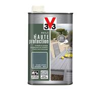 V33 Huile mobilier haute protection opaque, Ecume grisée 1L